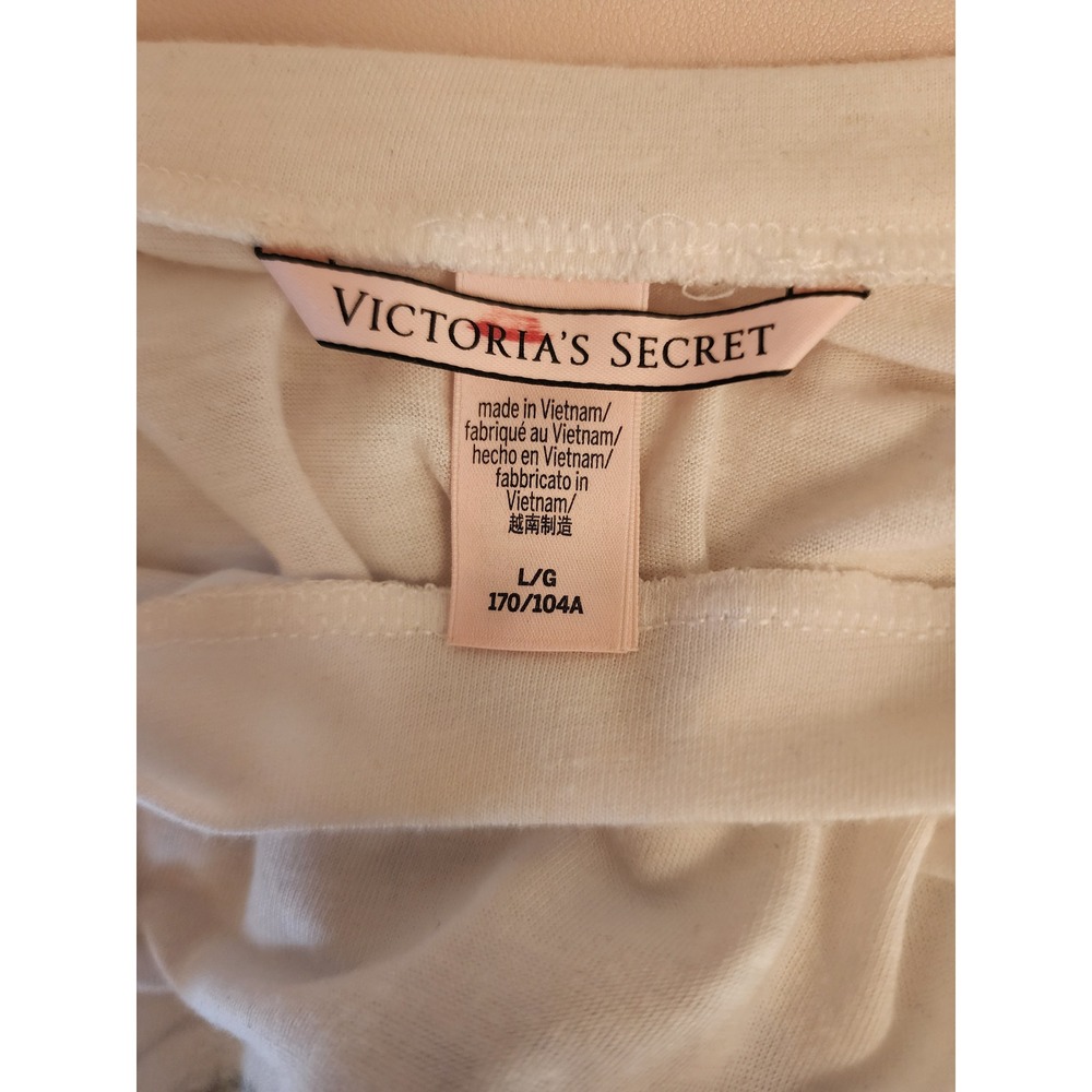 Victorias Secret Stella Maxwell Graphic Tee White Short Sleeve Crewneck Large - Picture 4 of 5